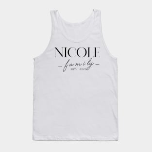 Nicole Family EST. 2020, Surname, Nicole Tank Top